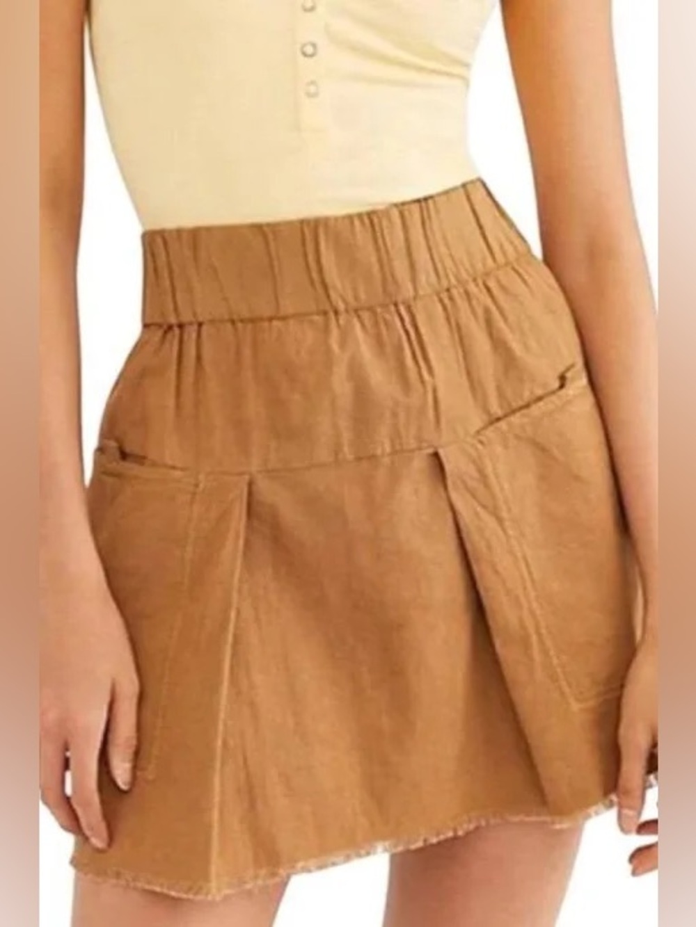 FREE PEOPLE MARIPOSA PLEATED MINI SKIRT